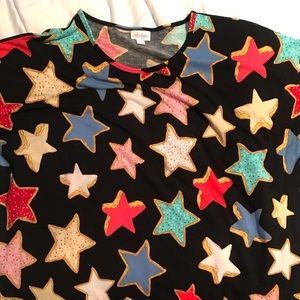 LulaRoe Americana Sugar Cookie black Irma